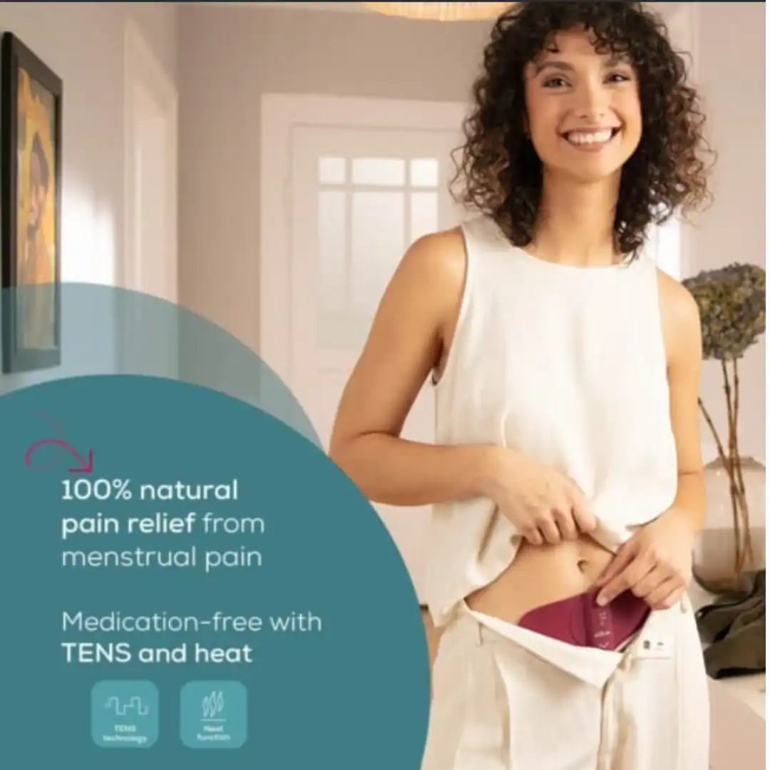 Relives period pain with soothing heat